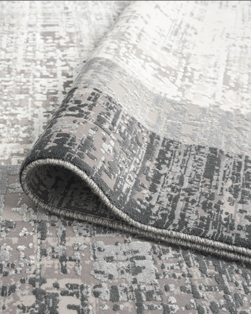 Celeste Tonal Greys / White Modern Rug