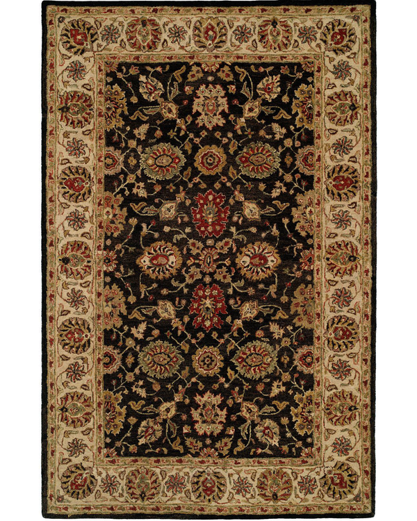 Empire Black / Ivory Traditional Rug