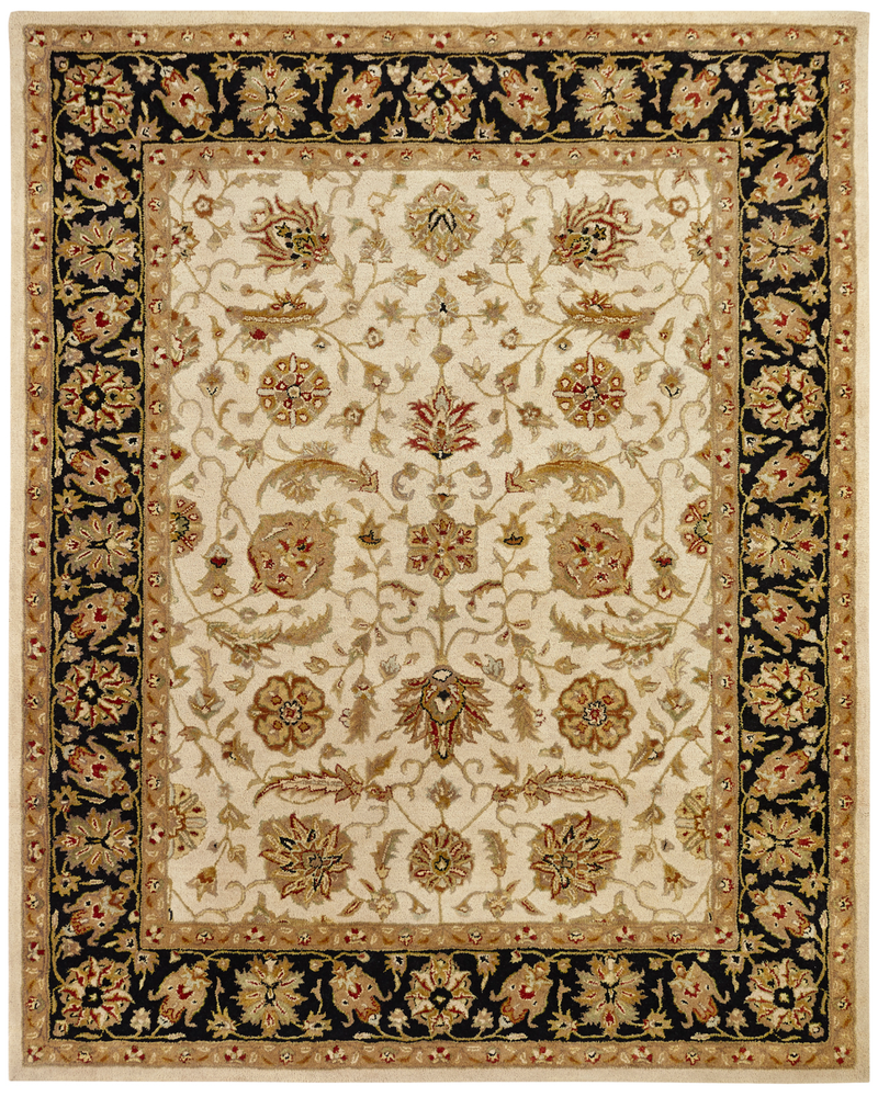 Empire Ivory / Black Traditional Rug