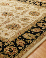 Empire Ivory / Black Traditional Rug