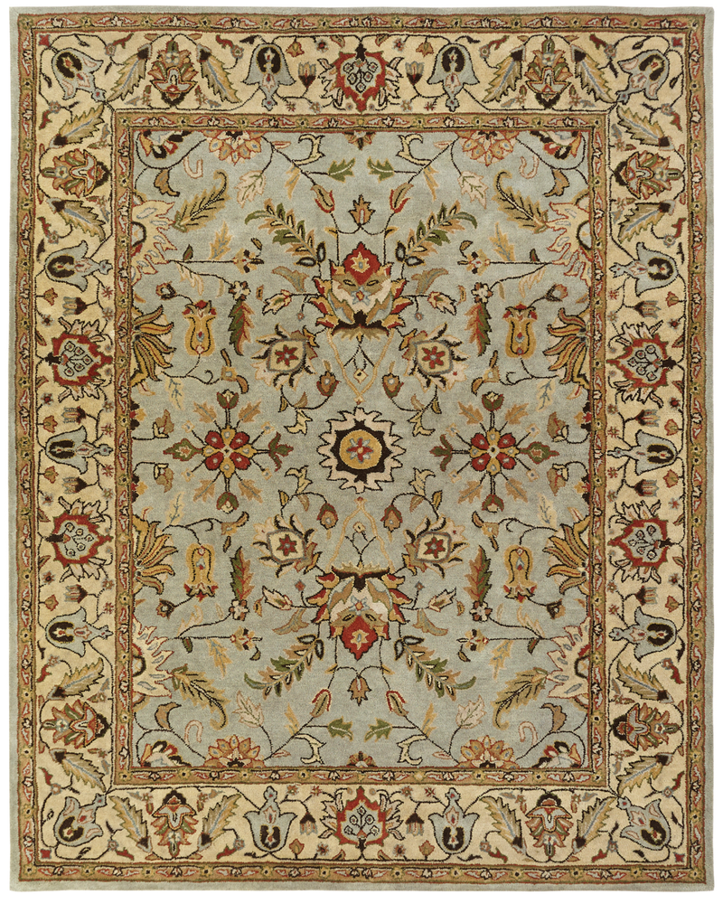 Empire Light Blue / Gold Traditional Rug