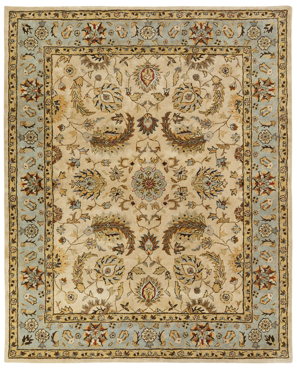 Empire Ivory / Light Blue Traditional Rug