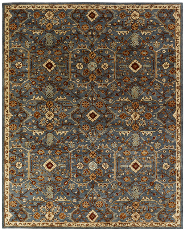 Empire Slate Blue Traditional Rug