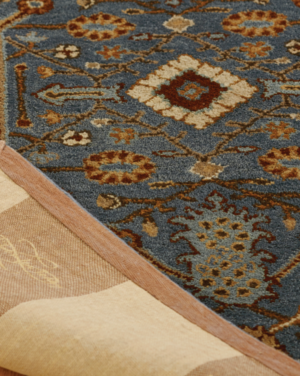 Empire Slate Blue Traditional Rug