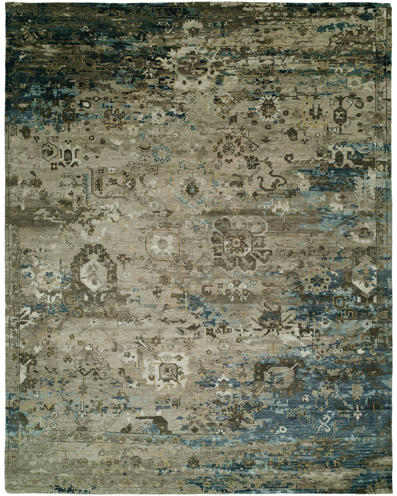 Eclipse Vintage Grey/Blue Transitional Rug