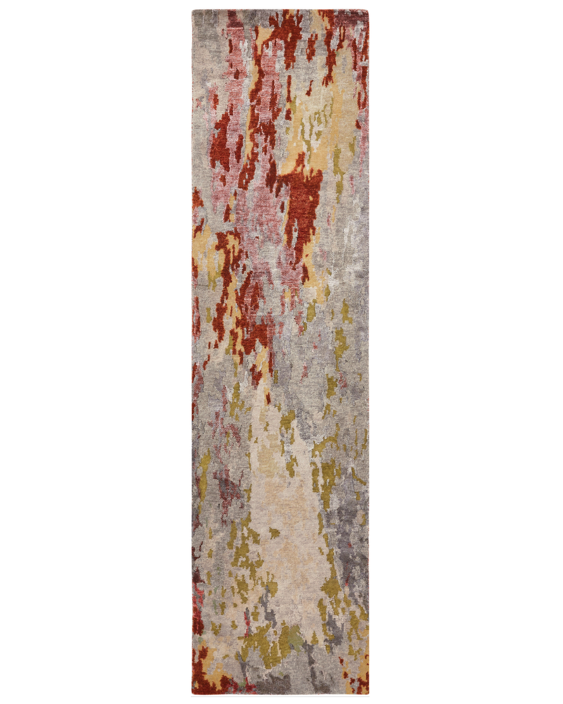 Equinox Crimson / Beige Modern Rug