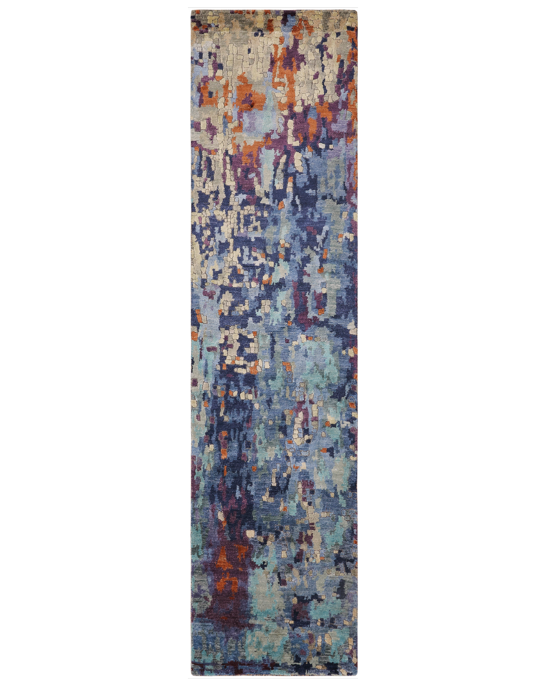 Equinox Blue Tones / Multi Modern Rug