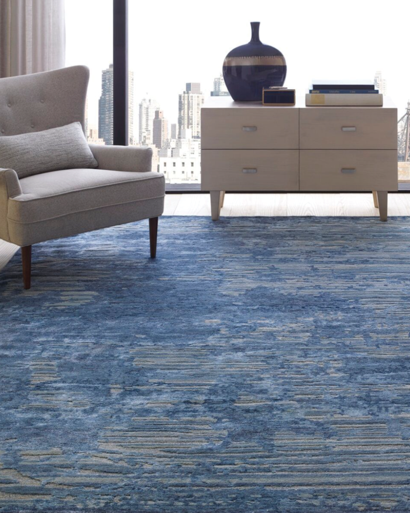 Elara Capri Blue Modern Rug