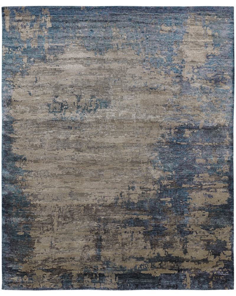 Elara Vintage Denim Modern Rug