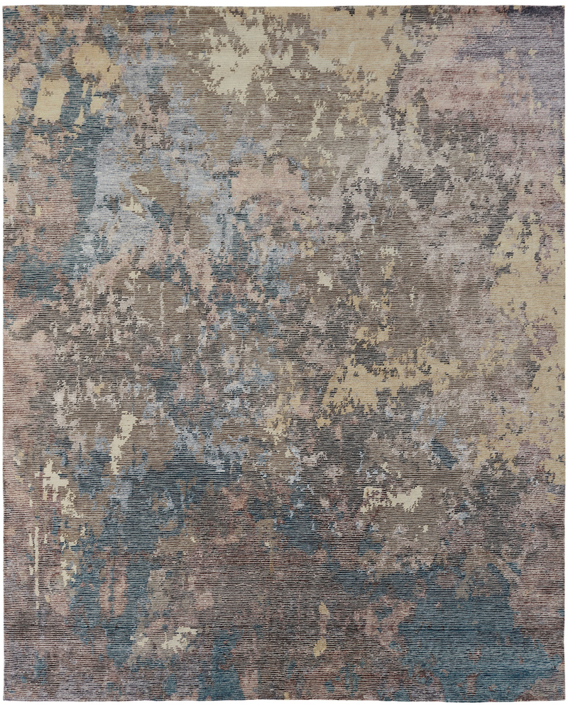 Elara Earth Tones / Blue Modern Rug
