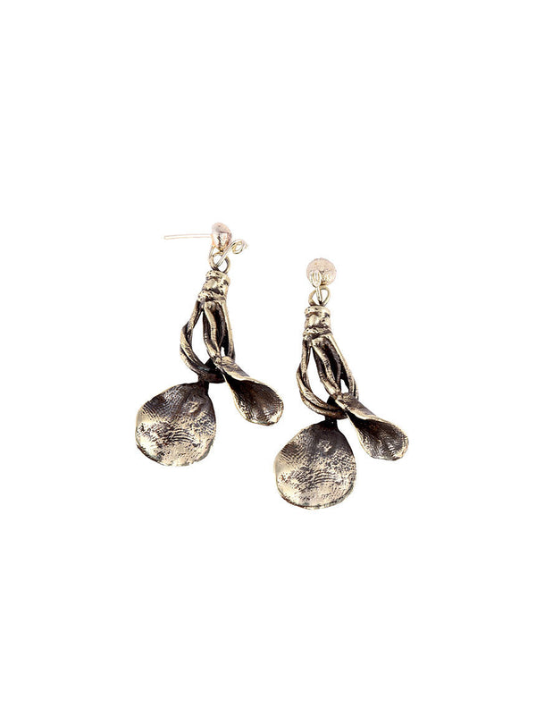 Silver Metal Earrings