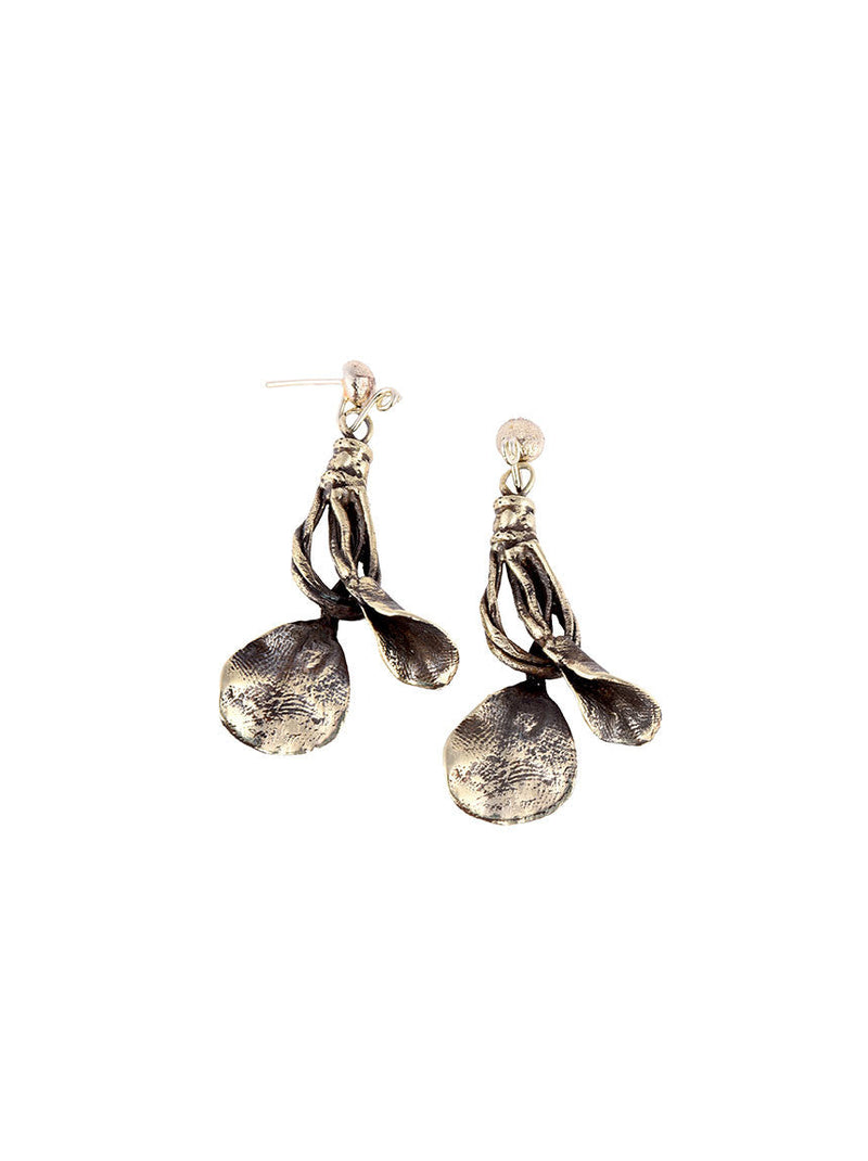 Silver Metal Earrings