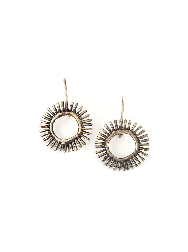 Silver Metal Earrings, Rings