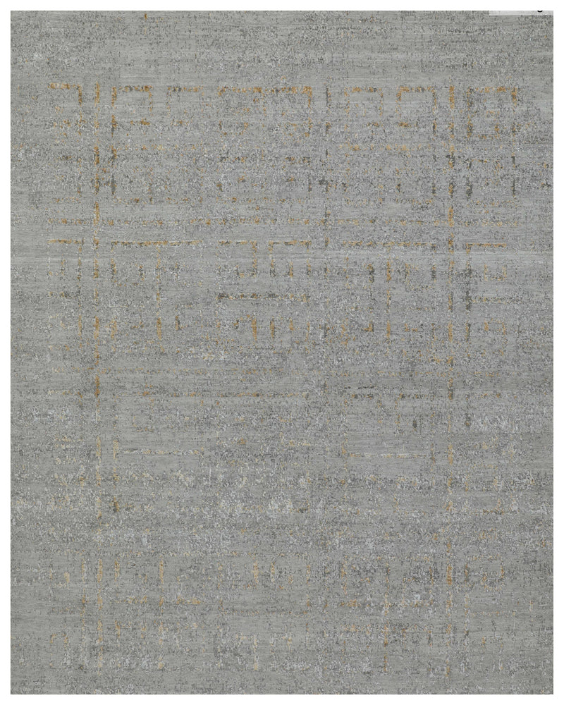 Grey Gold Modern Rug