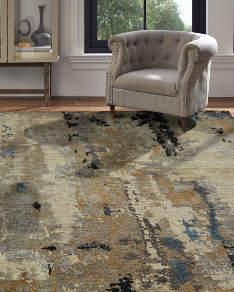 Harlow Trans/Blues Contemporary Rug