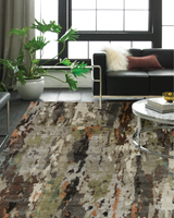 Harlow Khaki/Grey Contemporary Rug