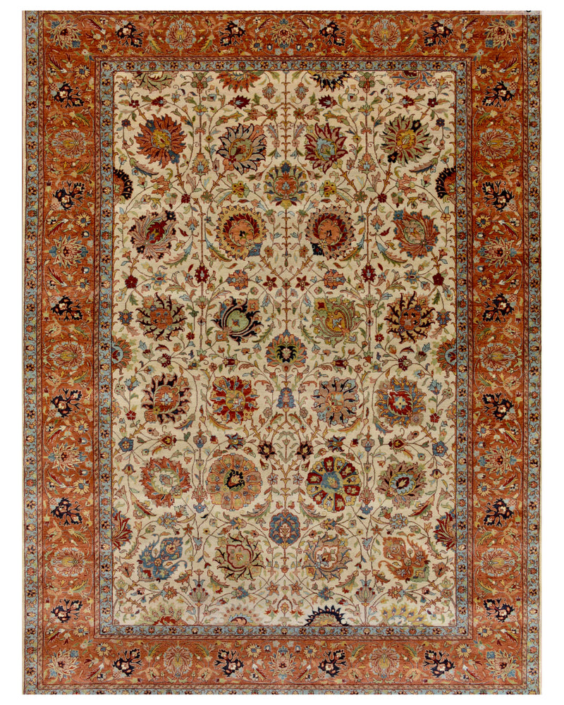 Rusty Camel Patterned Traditional Rug