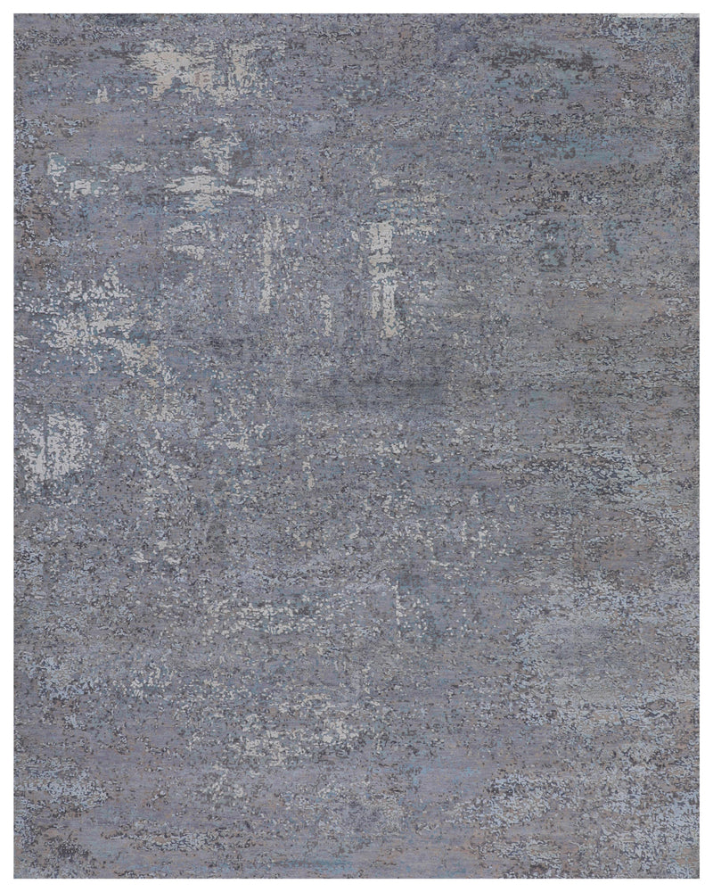 Silver Blue Luxe Modern Rug