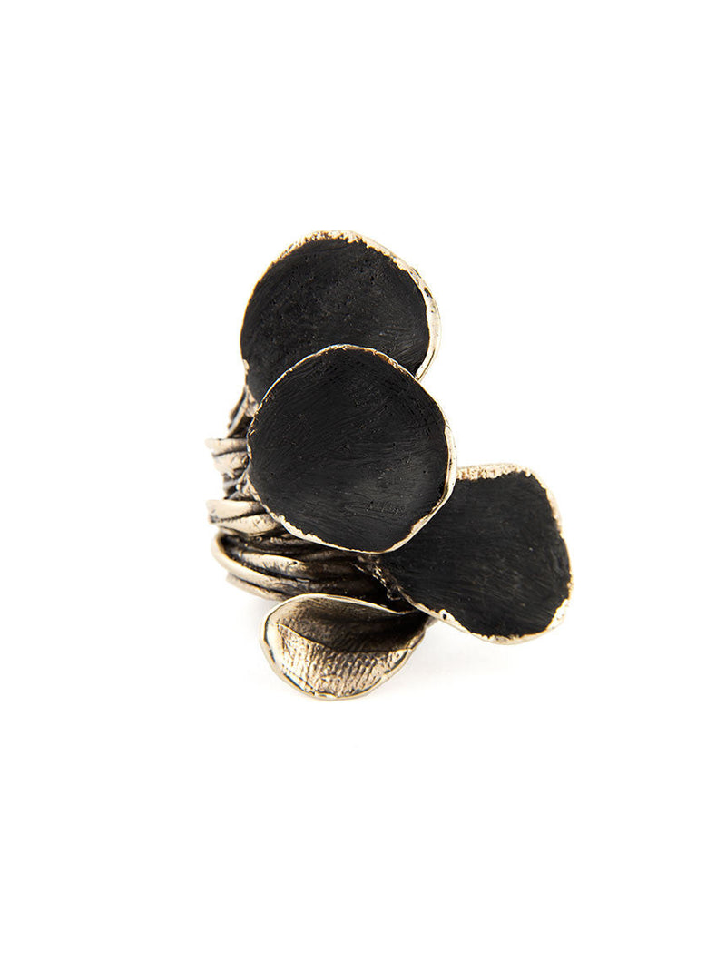 Statement Ring, Gold and Silver Metal