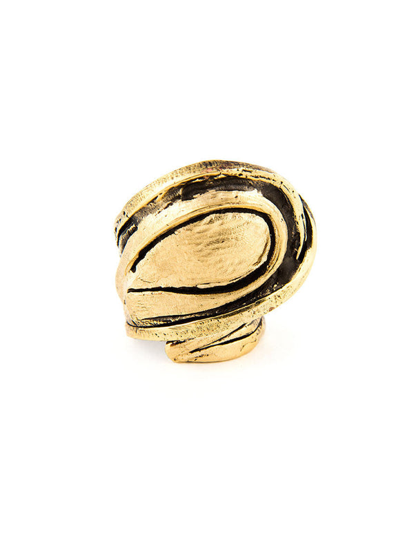 Statement Ring, Gold Metal