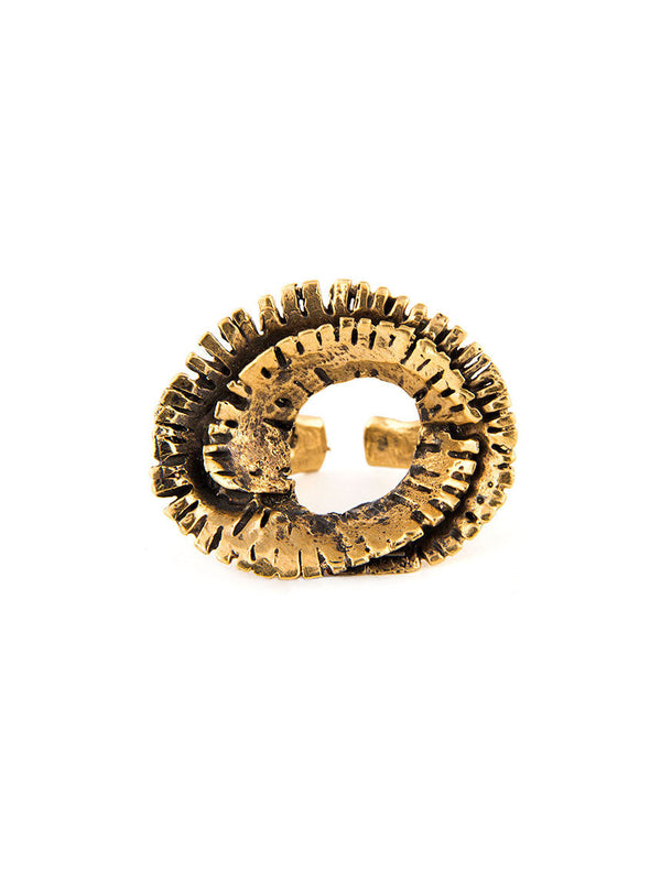 Statement Ring, Gold Metal