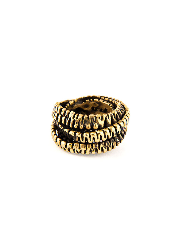 Statement Ring, Gold Metal