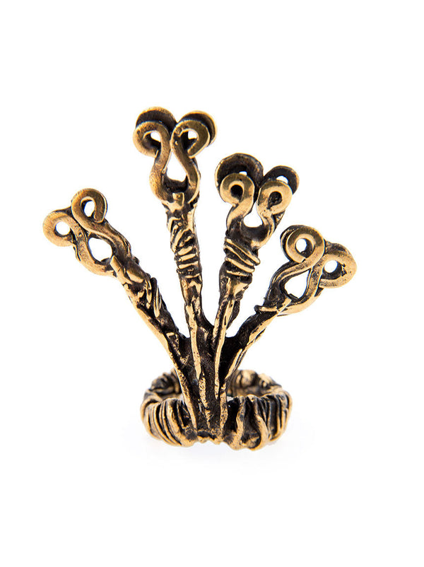 Statement Ring, Gold Metal