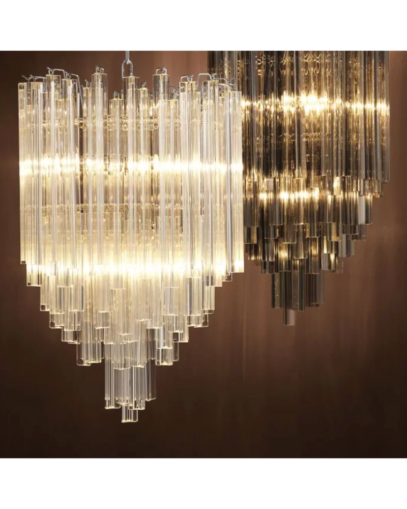 Chandelier Solerno (Smoke Glass)