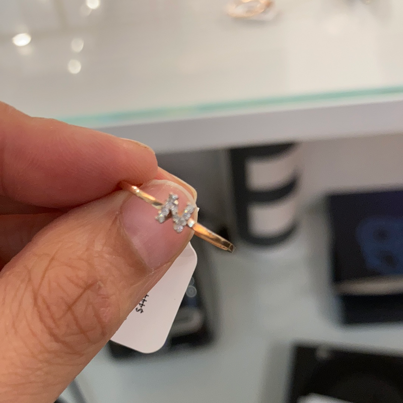 N Gold Ring