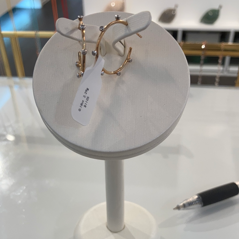 0.18ct 2.29g Circular Earrings