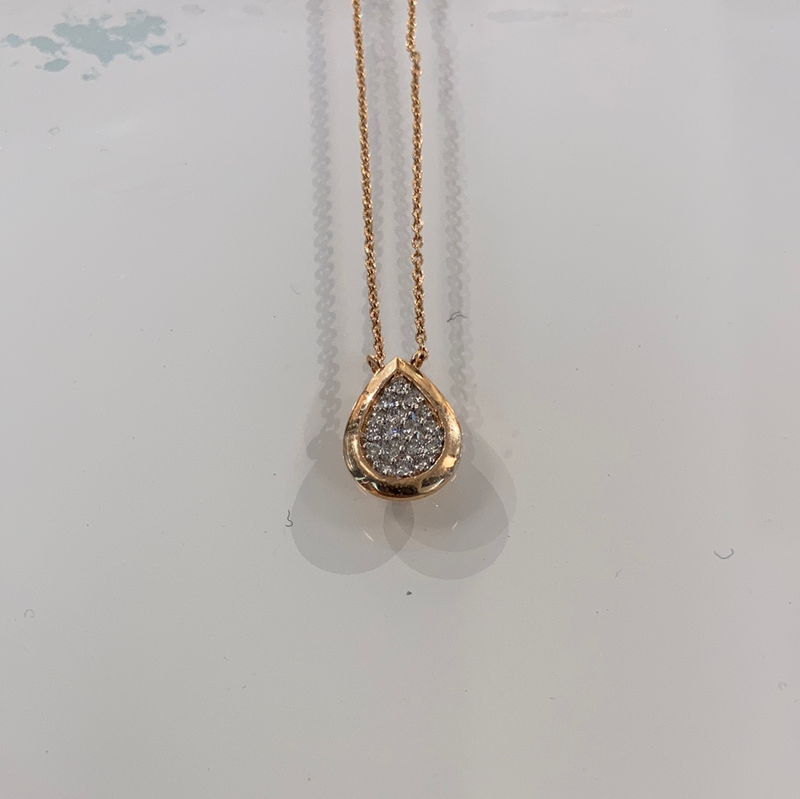 0.06ct 2.06g Teardrop Necklace